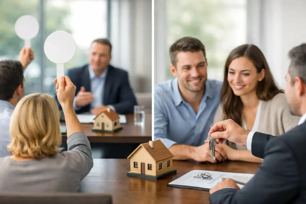 Bieterverfahren oder Festpreisverkauf beim Haus?